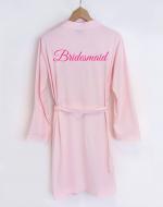 Bridal Party Pink Dressing Gown ...